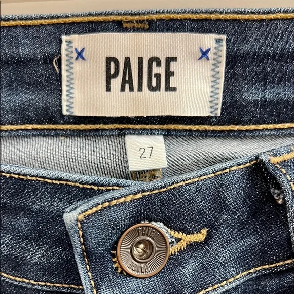 Paige Dark Wash Skinny Jeans - Picture 3 of 3